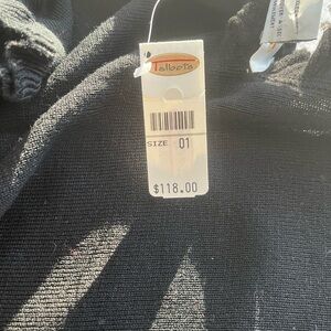 NWT Talbots Black wool shawl